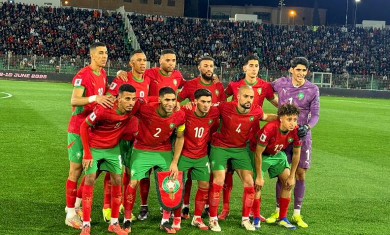 لاعبي المنتخب الوطني المغربي