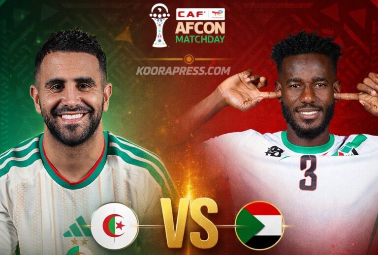 القنوات الناقلة لمباراة الجزائر ضد السودان