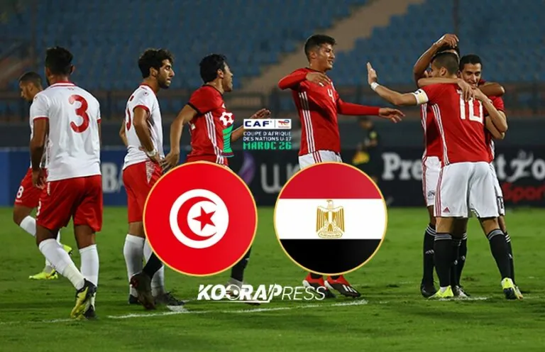 موعد مباراة مصر وتونس