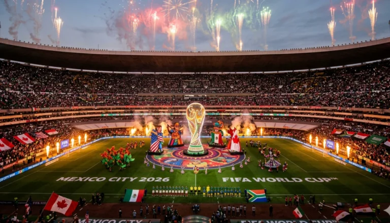 موعد المباراة الافتتاحية في كأس العالم 2026 بين المكسيك وجنوب أفريقيا والقنوات الناقلة موعد المباراة الافتتاحية في كأس العالم 2026